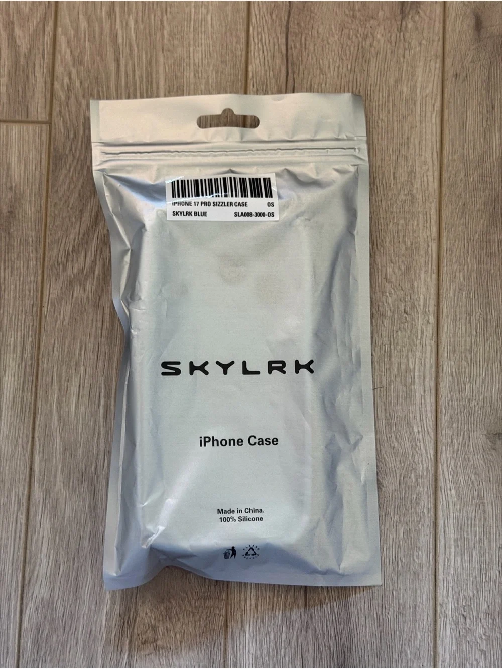 SKYLRK by Justin Beiber in Skylrk Blue Silicone Phone Case iPhone 17 Pro Max